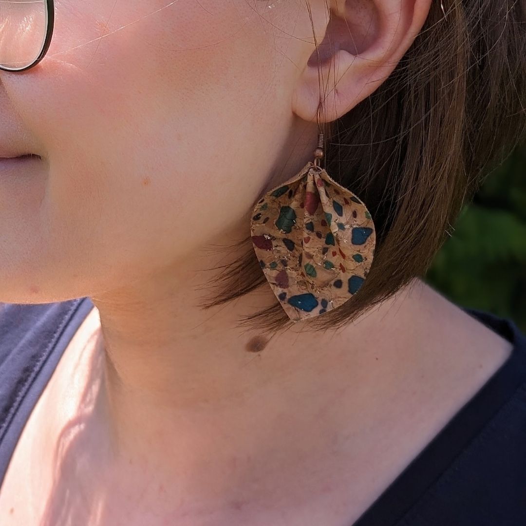 Boucles d'oreilles Mona portées